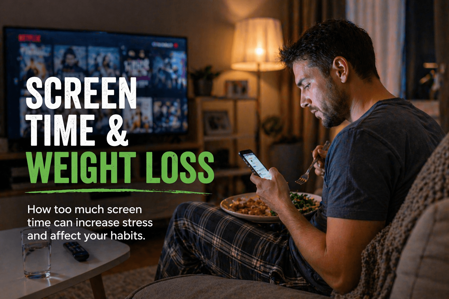 How Screen Time Increases Stress and Affects Weight Loss Habits