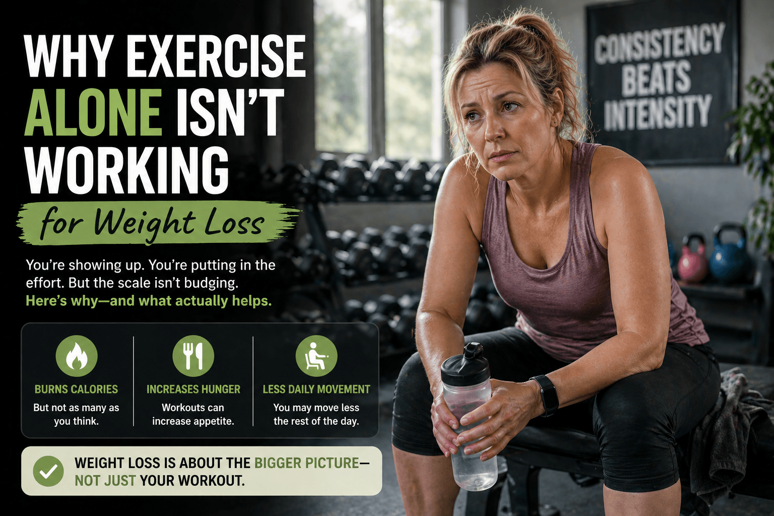 Why Exercise Alone Doesn’t Lead to Weight Loss (And What Actually Does)