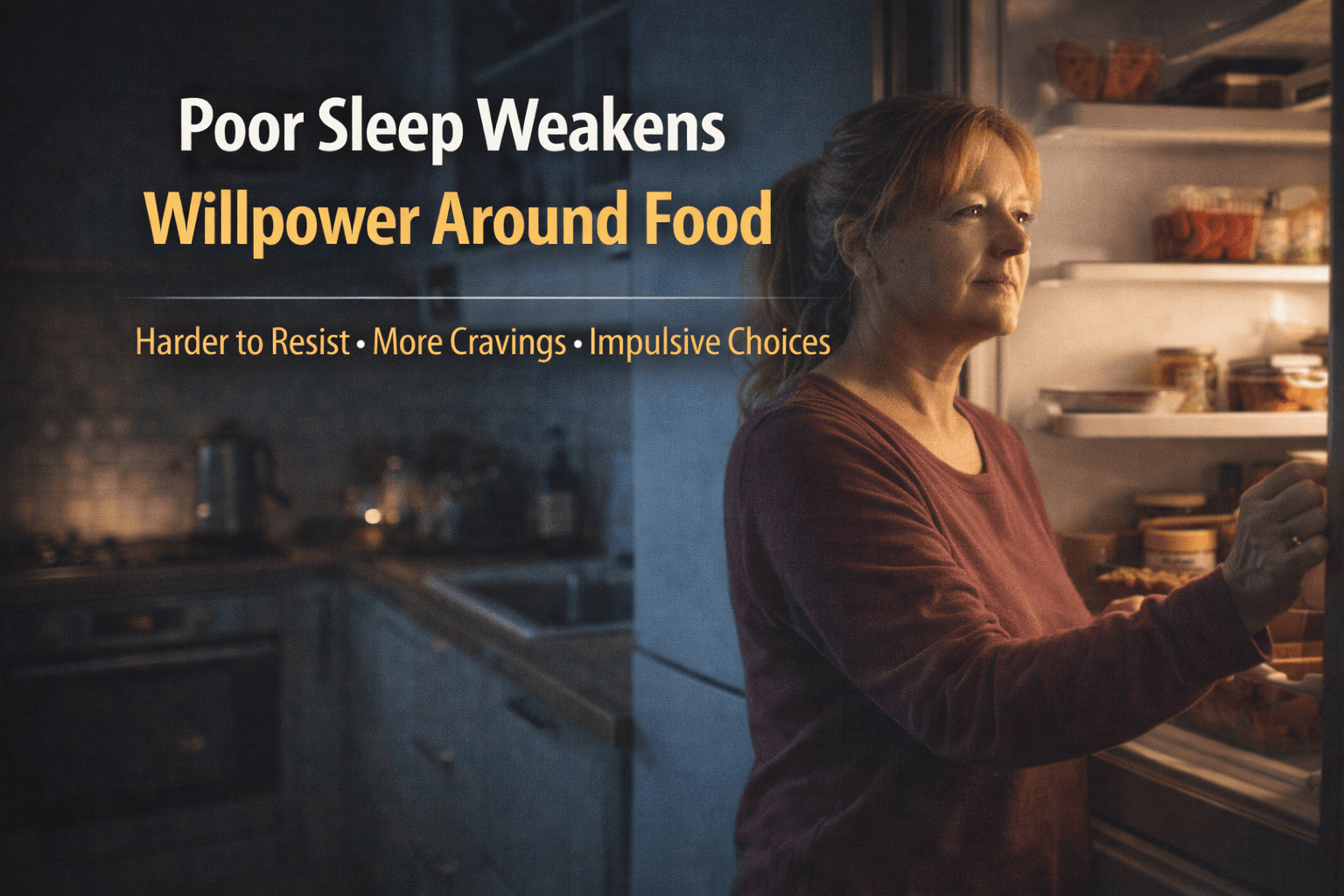 Why Poor Sleep Affects Your Willpower Around Food