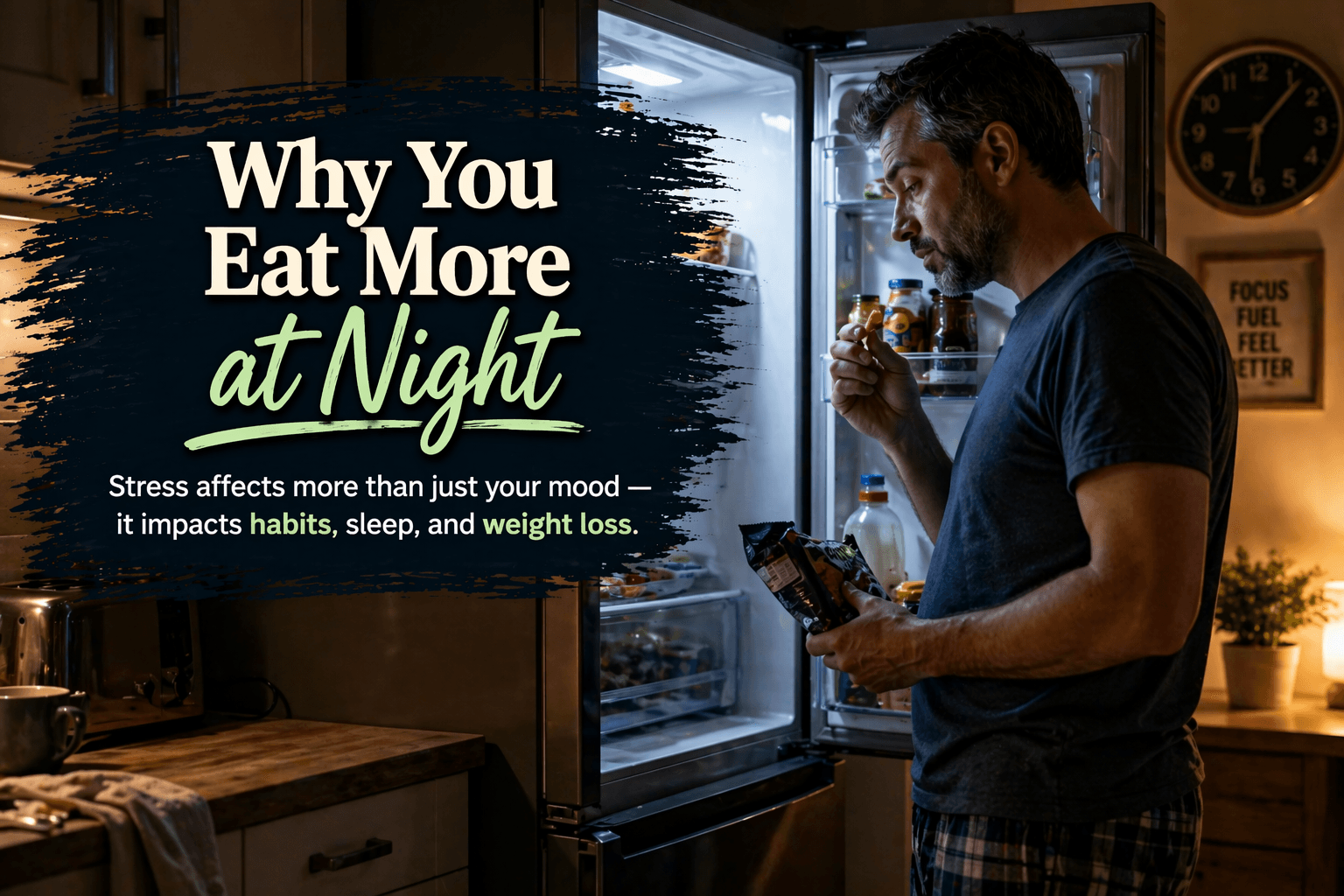 Why You Eat More in the Evening When Stressed (And How It Affects Weight Loss)
