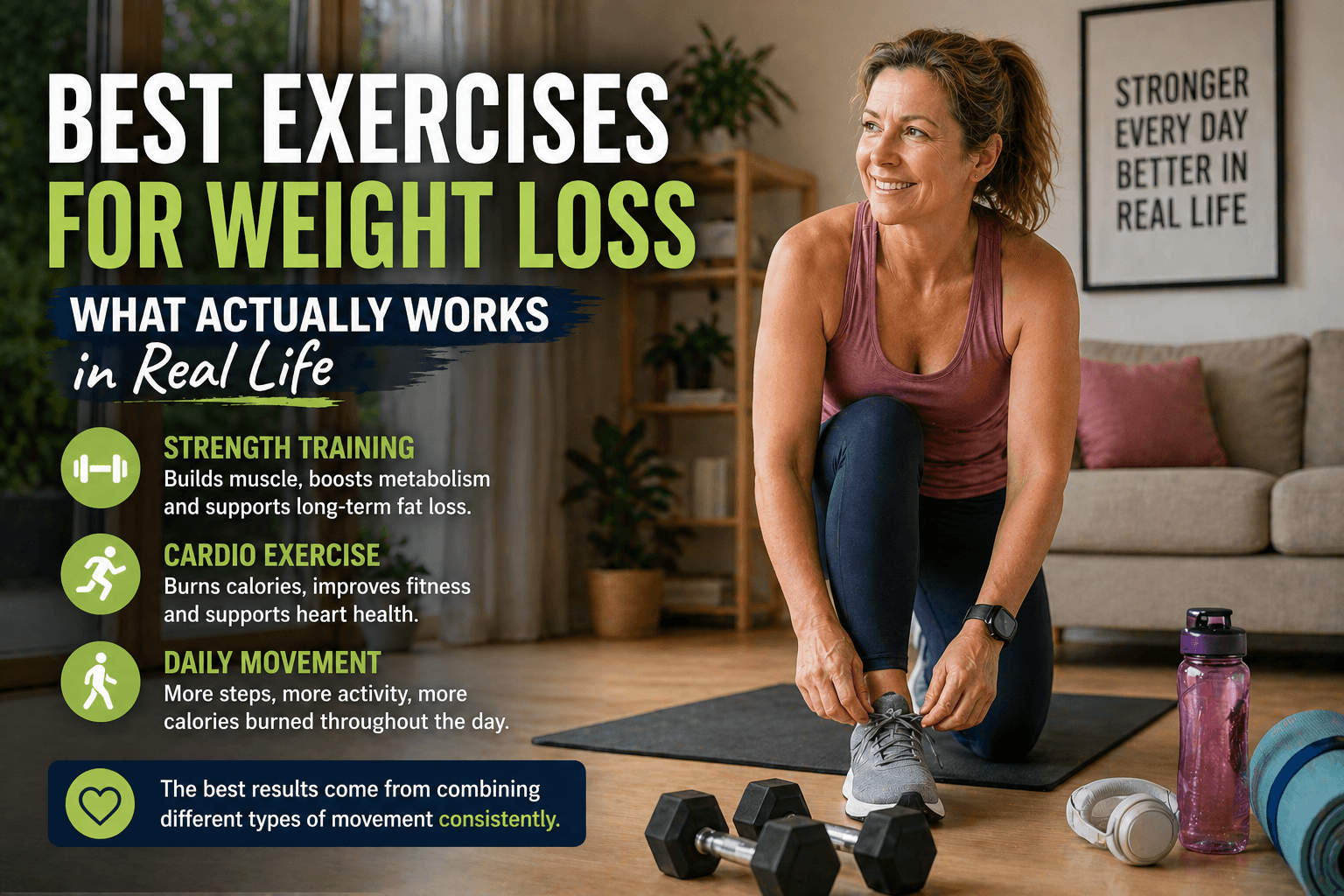 Best Types of Exercise for Weight Loss (What Actually Works in Real Life)