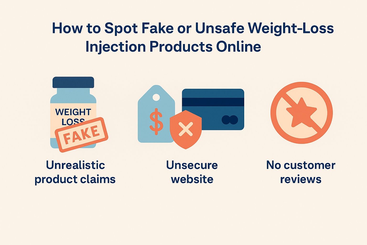 How to Spot Fake or Unsafe Weight-Loss Injection Products Online